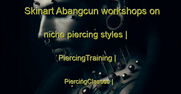 Skinart Abangcun workshops on niche piercing styles | PiercingTraining | PiercingClasses | SkinartTraining-China